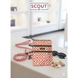 Scout Orange & White Crossbody Purse